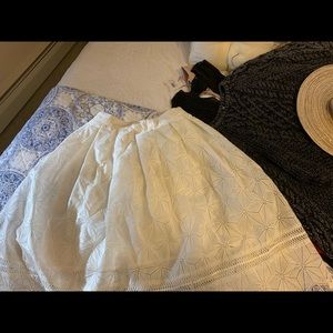 Rachel parcell white skirt